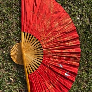 three 5 foot wide japanese fans